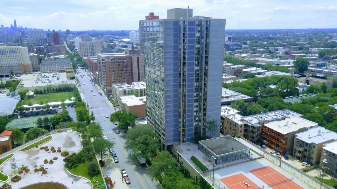 Uptown aerial view